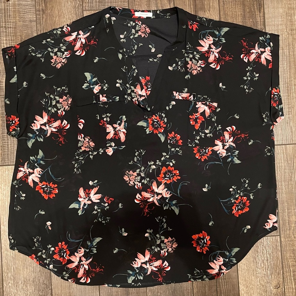Floral short sleeve shirt